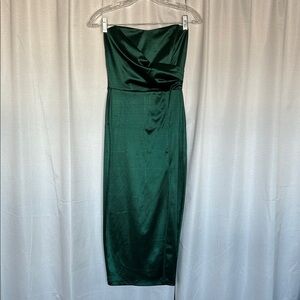 Windsor Strapless Dark Green Dress